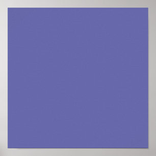 Periwinkle Solid Color Poster