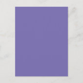 Periwinkle Solid Color Postkarte (Vorderseite)