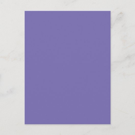 Periwinkle Solid Color Postkarte (Vorderseite)