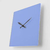 Periwinkle Solid Color Quadratische Wanduhr (Winkel)