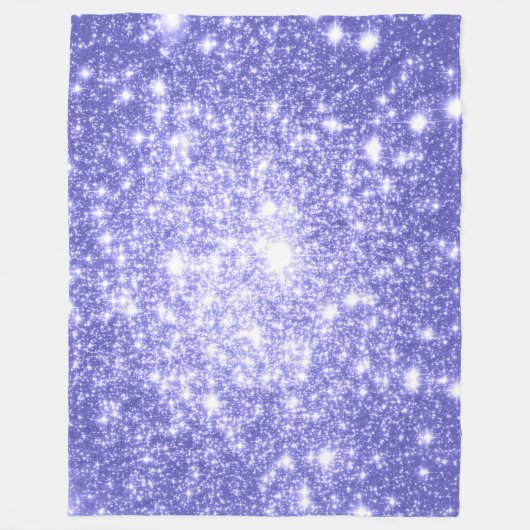 Periwinkle Stars Fleece Blanket (Vorderseite)