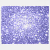 Periwinkle Stars Fleece Blanket (Vorderseite (Horizontal))