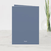 Periwinkle Staubblau Hochzeitsprogramm  Programm (Rückseite)