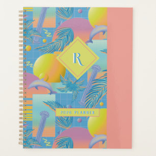 Periwinkle Summer Vaporwave Sonnenuntergang und Pa Planer