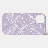 Periwinkle Tropical Palm Leaf Muster Case-Mate iPhone Hülle (Rückseite (Horizontal))