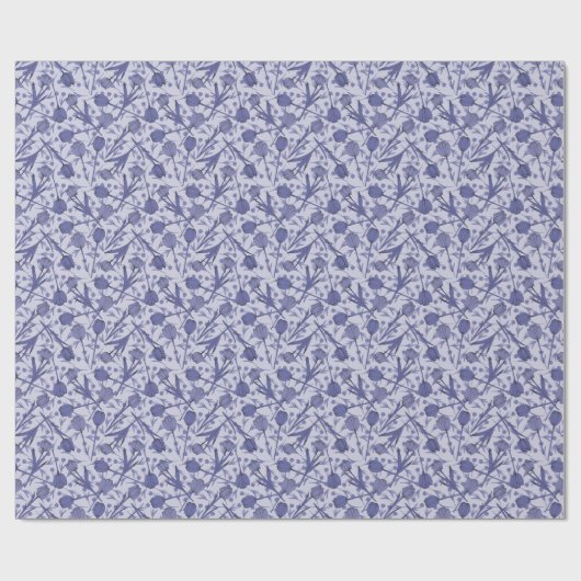 Periwinkle Tulpenmuster-Blume Geschenkpapier (Flach)