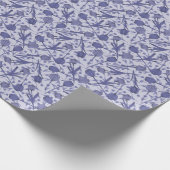 Periwinkle Tulpenmuster-Blume Geschenkpapier (Ecke)