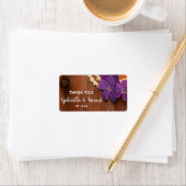 Periwinkle und Pearls Wedding Vielen Dank für Ihre Adressaufkleber (Insitu)