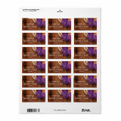 Periwinkle und Pearls Wedding Vielen Dank für Ihre Adressaufkleber (Vorne)