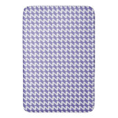 Periwinkle und weiße moderne Sharp Waves Badematte (Vorderseite Vertikal)