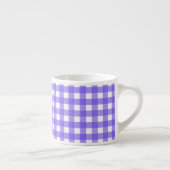 Periwinkle und weißer Gingham Espressotasse (Rechts)