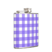 Periwinkle und weißer Gingham Flachmann (Rechts)