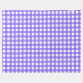 Periwinkle und weißer Gingham Fleecedecke (Vorderseite (Horizontal))