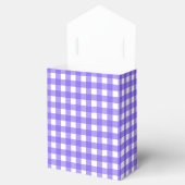 Periwinkle und weißer Gingham Geschenkschachtel (Geöffnet)