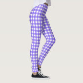 Periwinkle und weißer Gingham Leggings (Rechts)