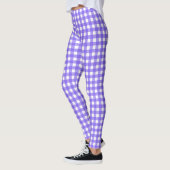 Periwinkle und weißer Gingham Leggings (Links)