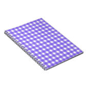 Periwinkle und weißer Gingham Notizblock (Rechte Seite)