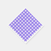 Periwinkle und weißer Gingham Serviette (Ecke)
