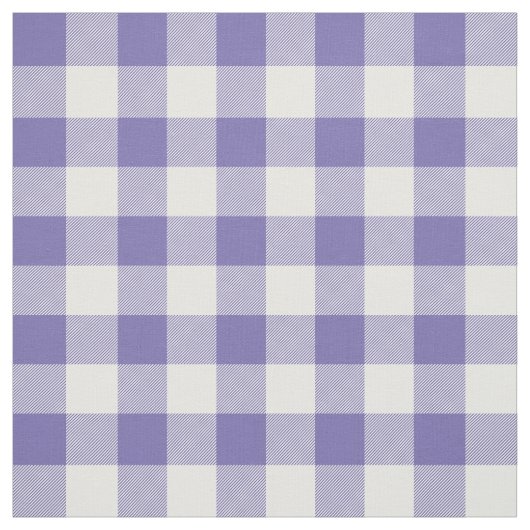 Periwinkle und White Gingham Kariert Stoff (Muster)