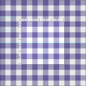 Periwinkle und White Gingham Kariert Stoff (Kachel)