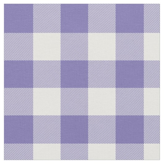 Periwinkle und White Gingham Kariert Stoff (Nahaufnahme)