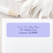 Periwinkle Wedding Address Labels (Insitu)