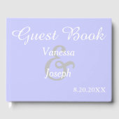 Periwinkle Wedding Gästebuch (Vorderseite)
