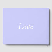 Periwinkle Wedding Gästebuch (Rückseite)