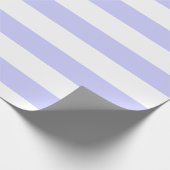 Periwinkle Weiß, horizontal gestreift Geschenkpapier (Ecke)