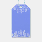 Periwinkle Wildblume Brautparty Geschenkanhänger (Rückseite)