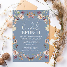 Periwinkle Wildblume Bridal Brunch Brautparty Einladung