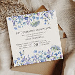 Periwinkle Wildblume Bridesmaids Luncheon Einladung<br><div class="desc">Wildblume bridesmaids Mittag Einladung mit Aquarell wilde Blume. Dieses hübsche Blumendesign hat zarte und feminine Wildblumen in einer romantischen, sanften Farbpalette aus Lilie, Perwinkle, blassem lila, Lavendel und Blau. Ideal für Frühjahr und Sommer Hochzeit. Für die Koordinierung von Einladungen, Schreibwaren, Schildern und Dekorationen während der Veranstaltung, schauen Sie bitte in...</div>