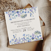 Periwinkle Wildblume Bridesmaids Luncheon Einladung