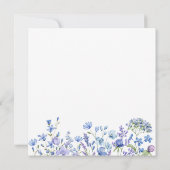 Periwinkle Wildblume Bridesmaids Luncheon Einladung (Rückseite)