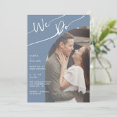 Periwinkle Wir machen Einladung zum Hochzeitsessen (Stehend Vorderseite)