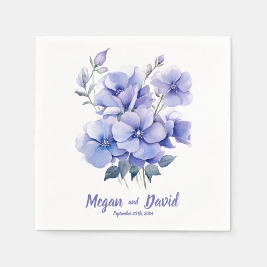 Periwinkles Dreams 2: Personalisierte Hochzeit von Serviette (Vorderseite)