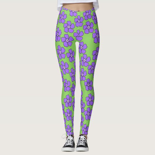 Periwinkles Leggings (Vorderseite)