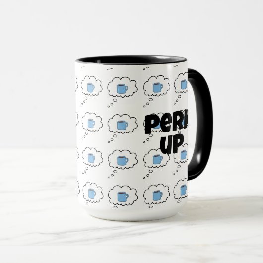 Perk Up-Kaffee-Tasse Tasse (VorderseiteRechts)