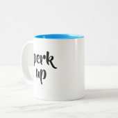 Perk Up-Kaffee-Tasse Zweifarbige Tasse (Vorderseite Links)