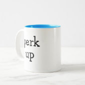 Perk Up-Kaffee-Tasse Zweifarbige Tasse (Vorderseite Links)