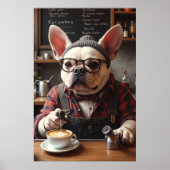 Perk Up Pup: Frenchie Bar Brew Poster (Vorne)