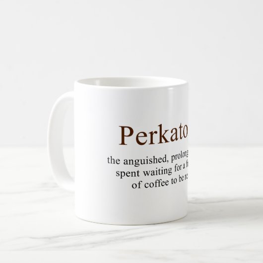 Perkatory zerteilt kaffeetasse (Vorderseite Links)
