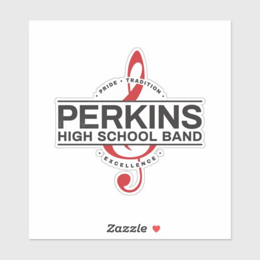 Perkins Band Logo Aufkleber (Blatt)