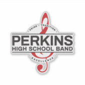 Perkins Band Logo Aufkleber (Vorderseite)