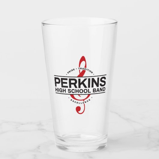 Perkins Band Logo Glas (Vorderseite)