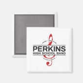Perkins Band Logo Magnet (Vorderseite/Rückseite)
