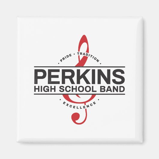 Perkins Band Logo Magnet (Vorne)
