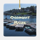 Perkins Cove in Ogunquit, Maine Keramikornament (Rückseite)