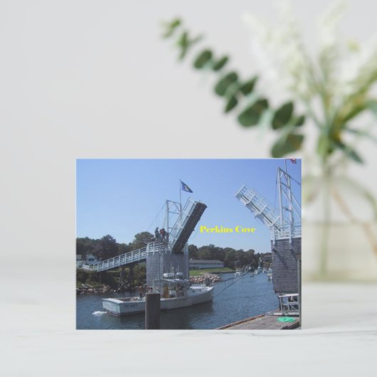 Perkins Cove in Ogunquit, maine Postkarte (Stehend Vorderseite)