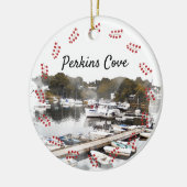 Perkins Cove, Ogunquit Keramik Ornament (Links)